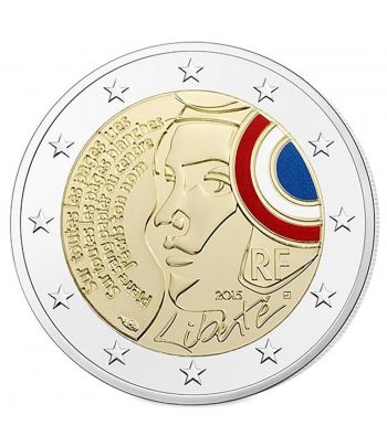 moneda 2 euros Francia 2015 Fiesta Federación. Proof  - 2