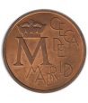 Medalla E-87. III Exposición Numismática 1987. Cobre.  - 1