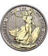 Moneda de plata Britannia 2 Pounds Inglaterra 2015. Con oro  - 1