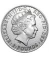 Moneda de plata Britannia 2 Pounds Inglaterra 2015. Con oro  - 2