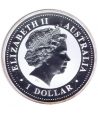 Moneda de plata 1$ Australia Kookaburra 2009. Dorada  - 2
