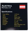 Moneda de plata 1,5 euros Austria Filarmonica 2016. Rodio.  - 3