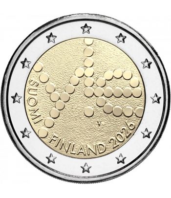 moneda 2 euros Finlandia 2026 Yle Radio.  - 1