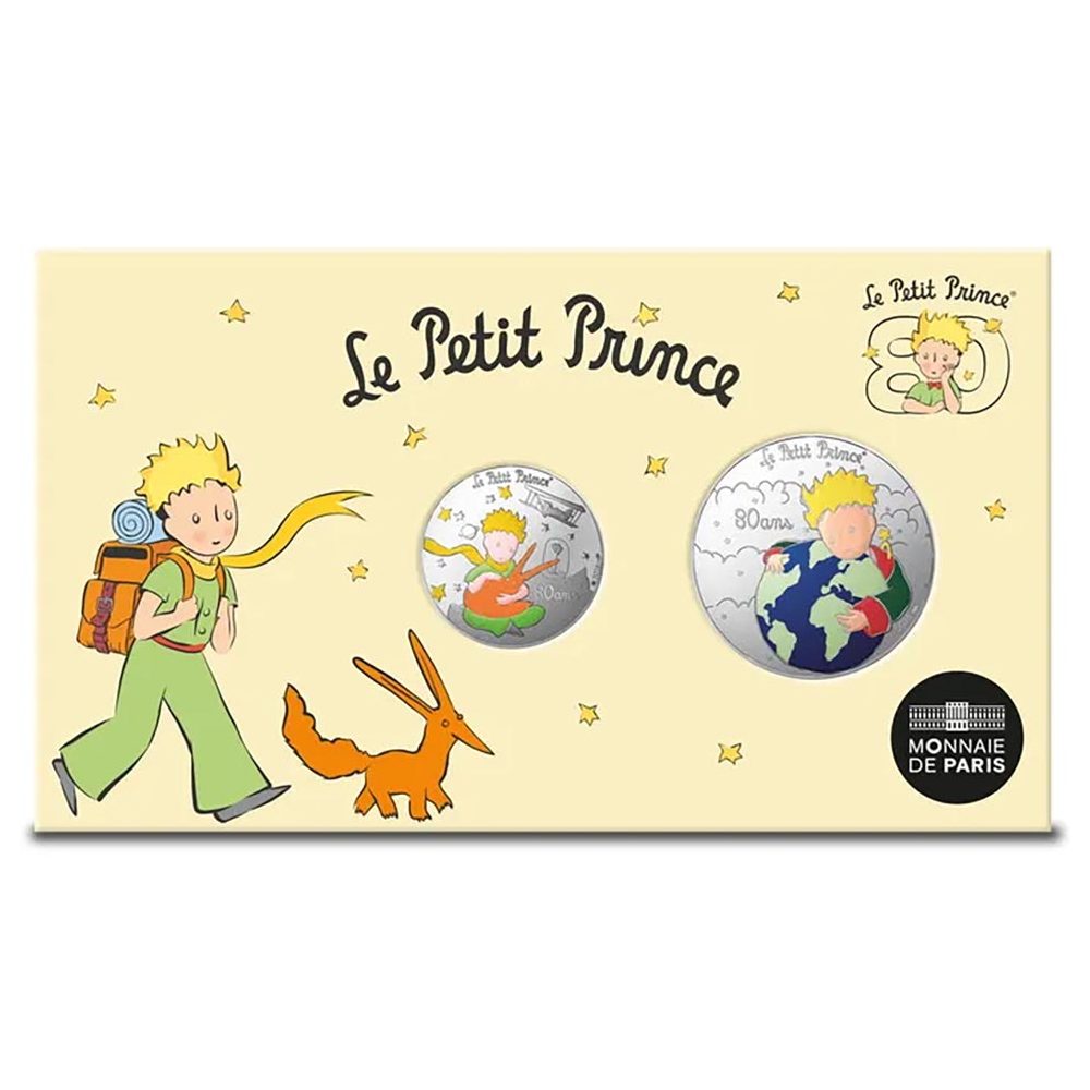 Monedas 50€ y 10€ 2026 80 Aniversario El Principito. Plata.  - 1