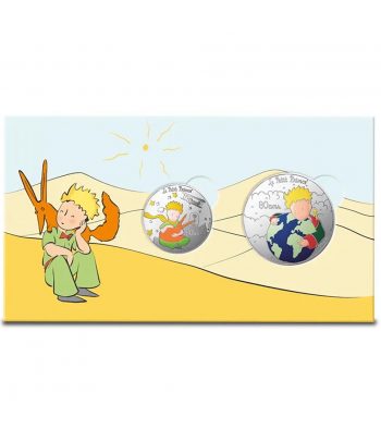 Monedas 50€ y 10€ 2026 80 Aniversario El Principito. Plata.  - 4