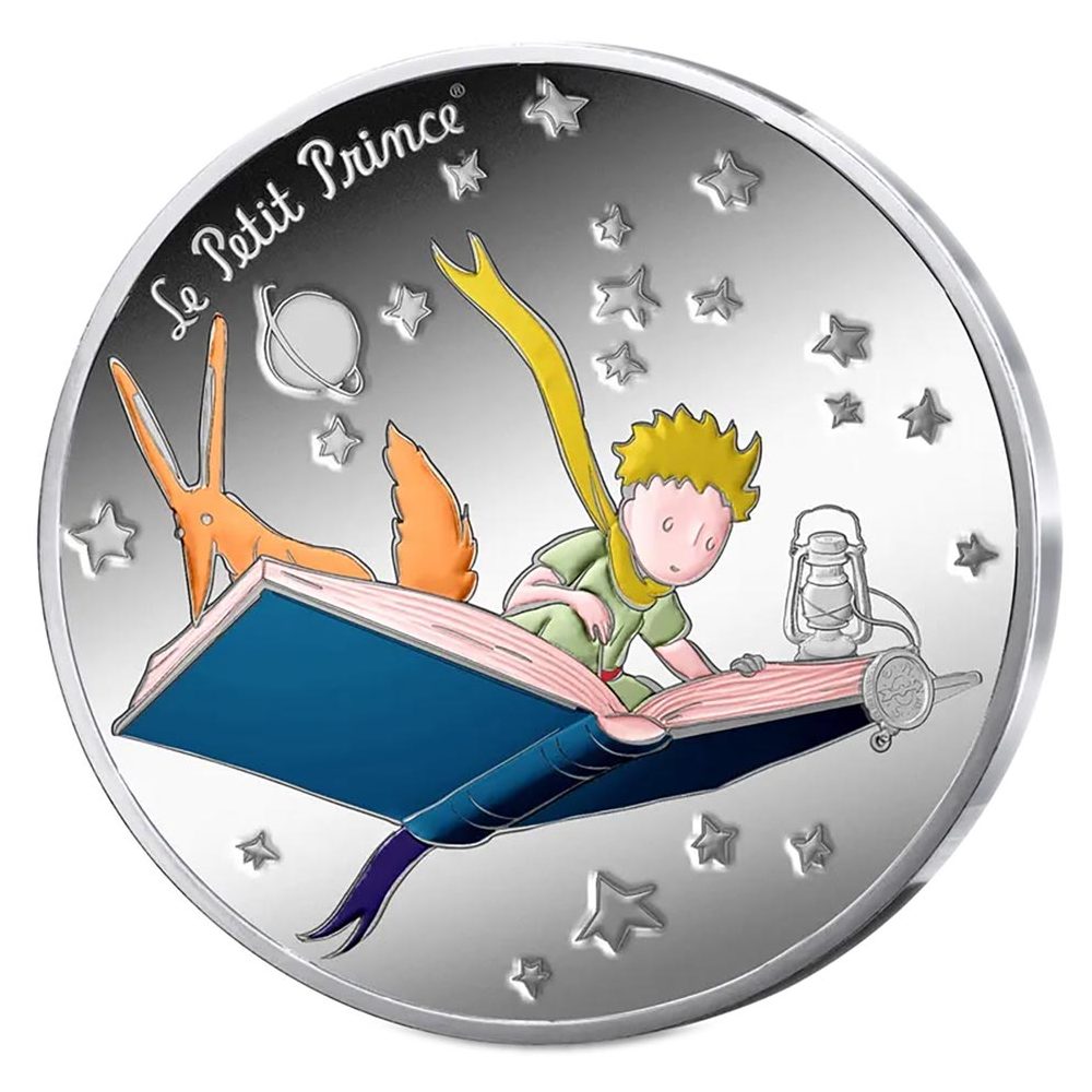 Moneda 10 euros de plata Francia año 2026 El Principito. El Libro.  - 1