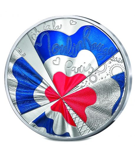 Moneda 10 euros de plata Francia año 2026 Moulin Rouge. Color  - 1