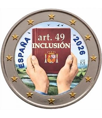 moneda 2 euros España 2026 Inclusión. Color B  - 1