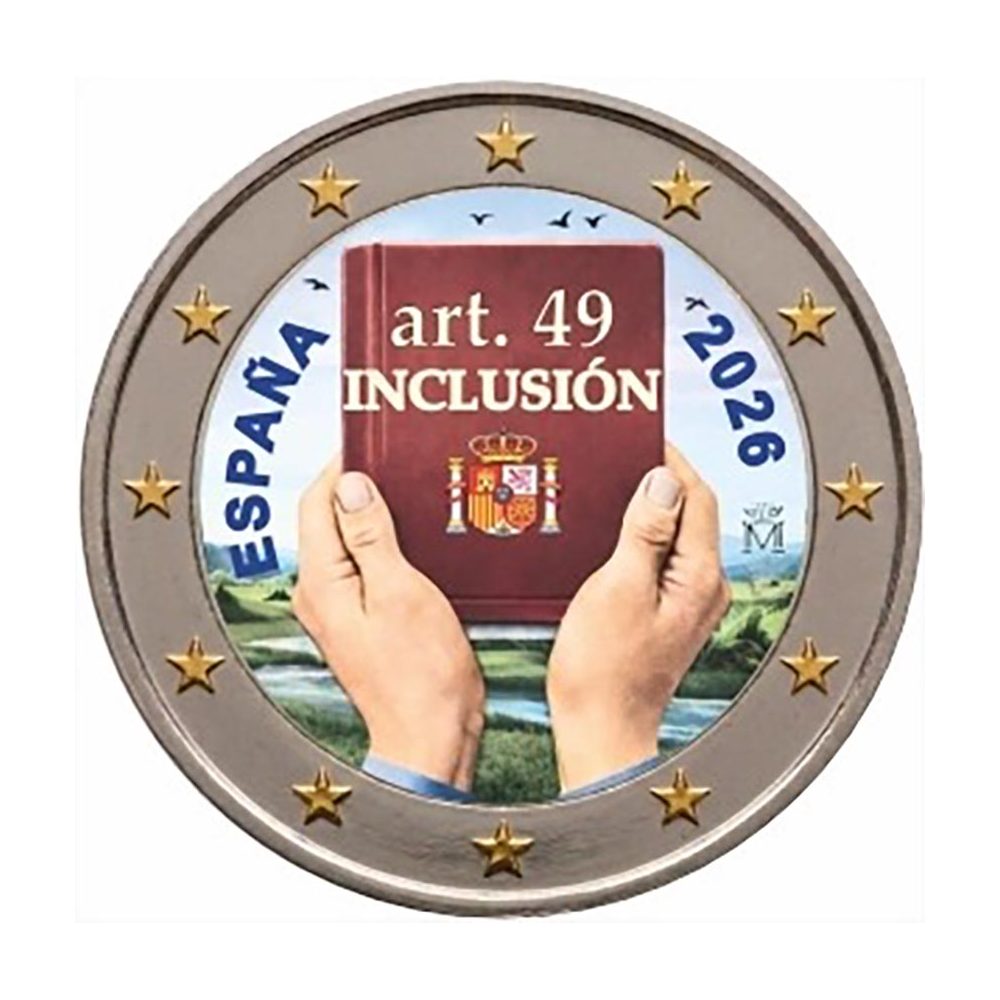 moneda 2 euros España 2026 Inclusión. Color B  - 1