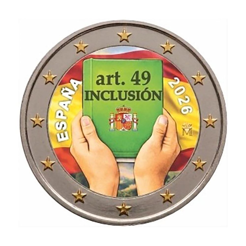 moneda 2 euros España 2026 Inclusión. Color C.  - 1