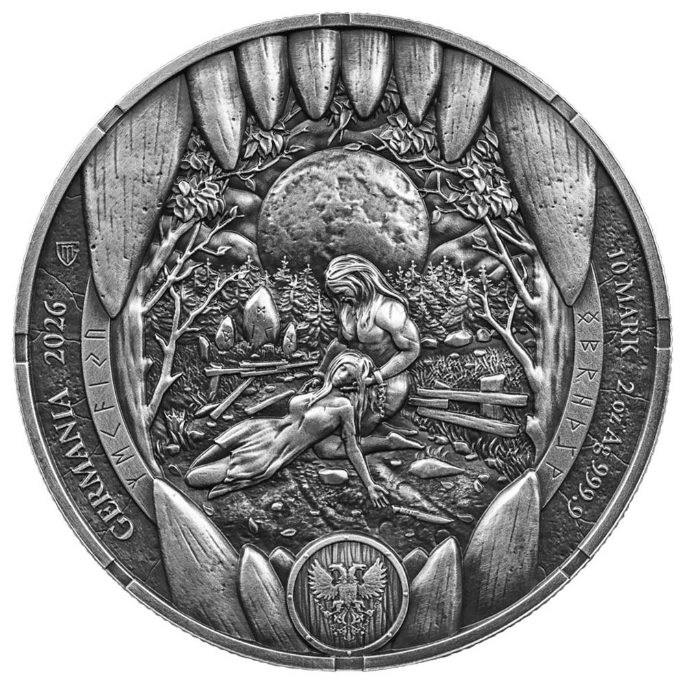 Moneda de plata Alemania 10 Mark 2026 Bodvar. 2 onzas  - 1