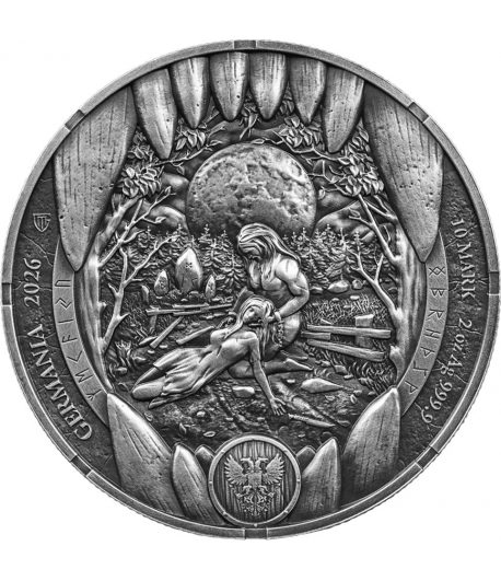 Moneda de plata Alemania 10 Mark 2026 Bodvar. 2 onzas  - 1