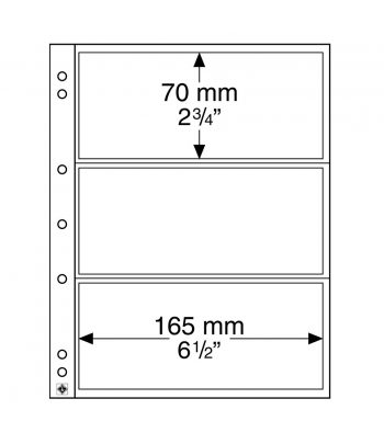 LEUCHTTURM NUMIS 10 hojas transparentes 3 divisiones.  - 1