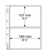 LEUCHTTURM NUMIS 10 hojas transparentes 2 divisiones.  - 1