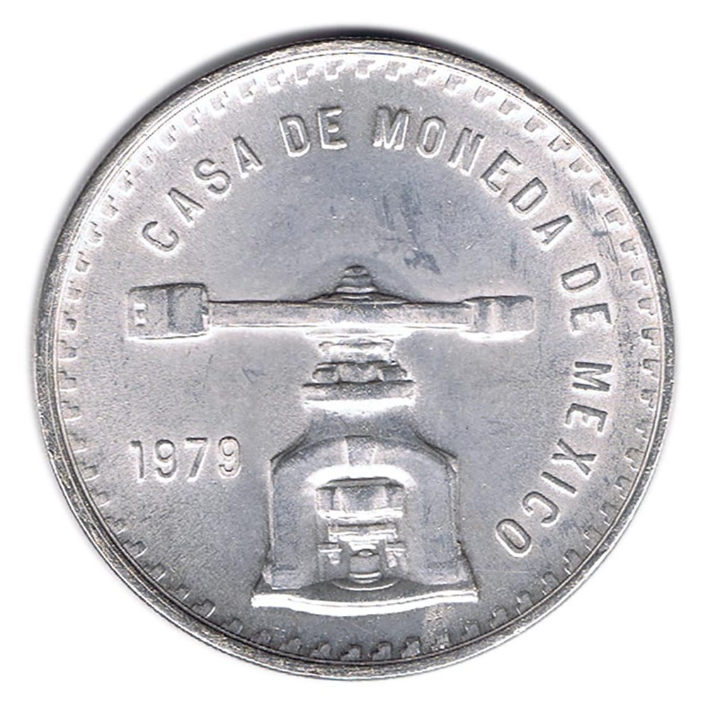 Moneda de México 1 Onza plata Pura 1979.  - 1