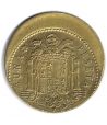 Moneda de España 1 Peseta 1966 *19-68 Madrid SC. Desplazada.  - 2