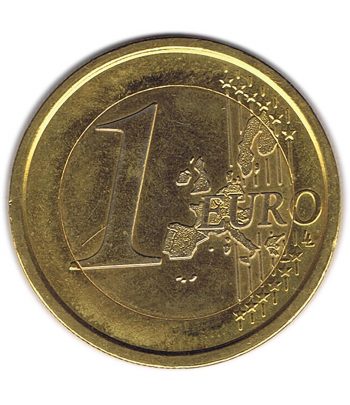 Moneda de Italia 1 euro 2002. SC. Chapada oro  - 2