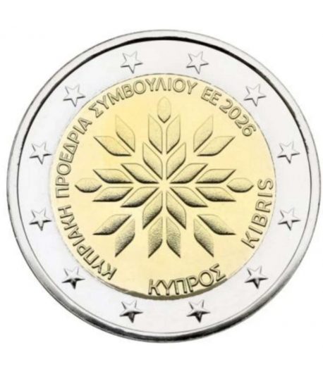 moneda 2 euros Chipre 2026 Presidencia UE  - 1