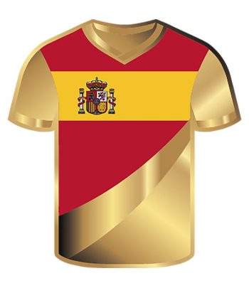 Moneda de oro Tchad 3000 Francs. Camiseta Futbol España.  - 1