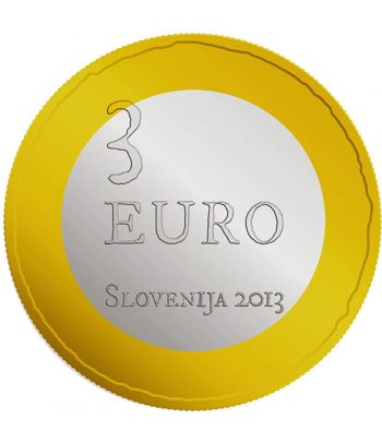 moneda Eslovenia 3 Euros 2013.  - 2