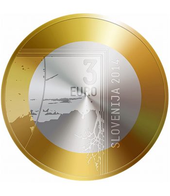 moneda Eslovenia 3 Euros 2014  - 2