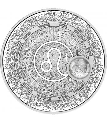 Moneda de plata 20 euros Austria 2026 Leo. Cristal de Roca.  - 2