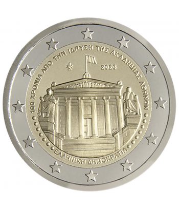 moneda 2 euros Grecia 2026 Academia de Atenas.  - 1