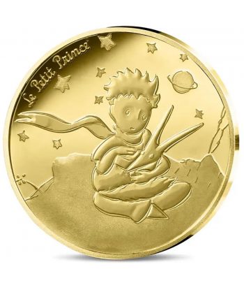 Moneda de Oro Francia 5€ 2026 80 Aniversario El Principito.  - 1