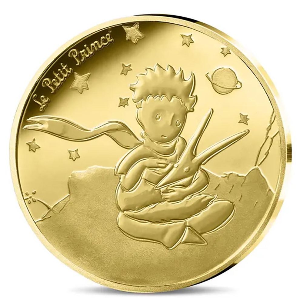 Moneda de Oro Francia 5€ 2026 80 Aniversario El Principito.  - 1