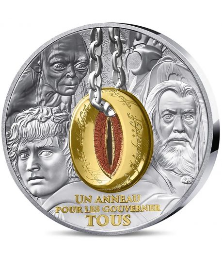 Moneda onza de plata 20 euros Francia 2026 Señor de los Anillos. Anillo Único.  - 1