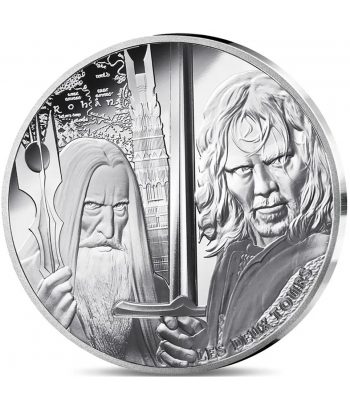Moneda 10 euros de plata Francia 2026 Señor de los Anillos. Las Dos Torres.  - 1