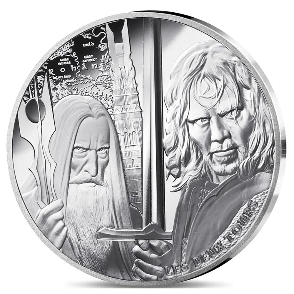 Moneda 10 euros de plata Francia 2026 Señor de los Anillos. Las Dos Torres.  - 1