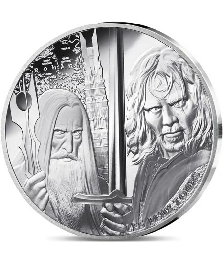 Moneda 10 euros de plata Francia 2026 Señor de los Anillos. Las Dos Torres.  - 1