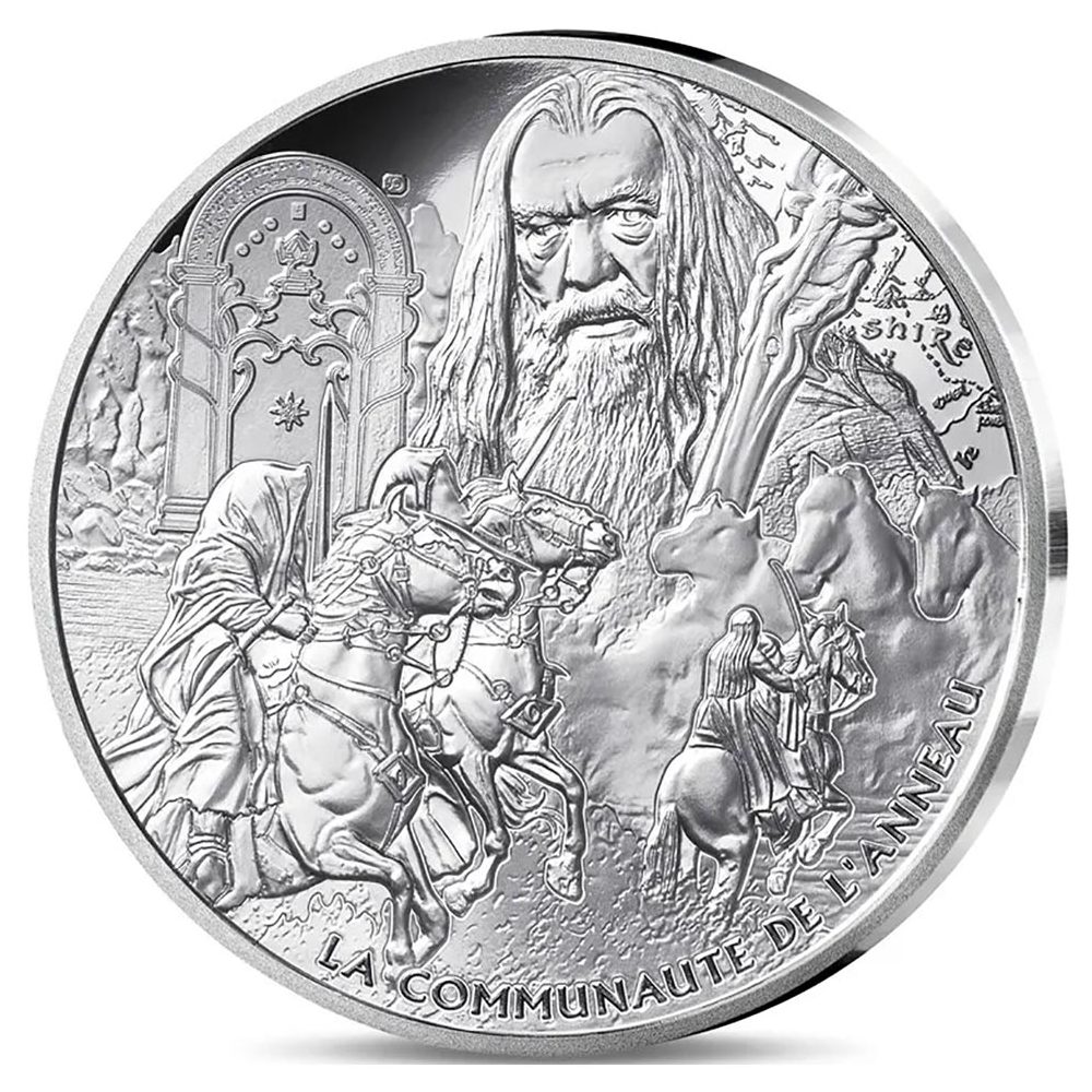 Moneda 10 euros de plata Francia 2026 Señor de los Anillos. La Comunidad del Anillo..  - 1
