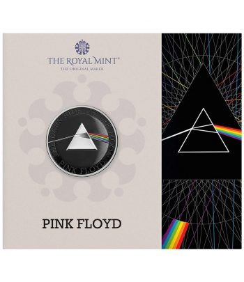 Moneda 5 Libras Inglaterra 2026 Pink Floyd. Niquel. Color  - 2