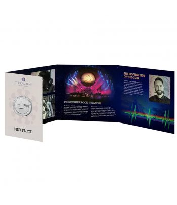 Moneda 5 Libras Inglaterra 2026 Pink Floyd. Niquel.  - 4