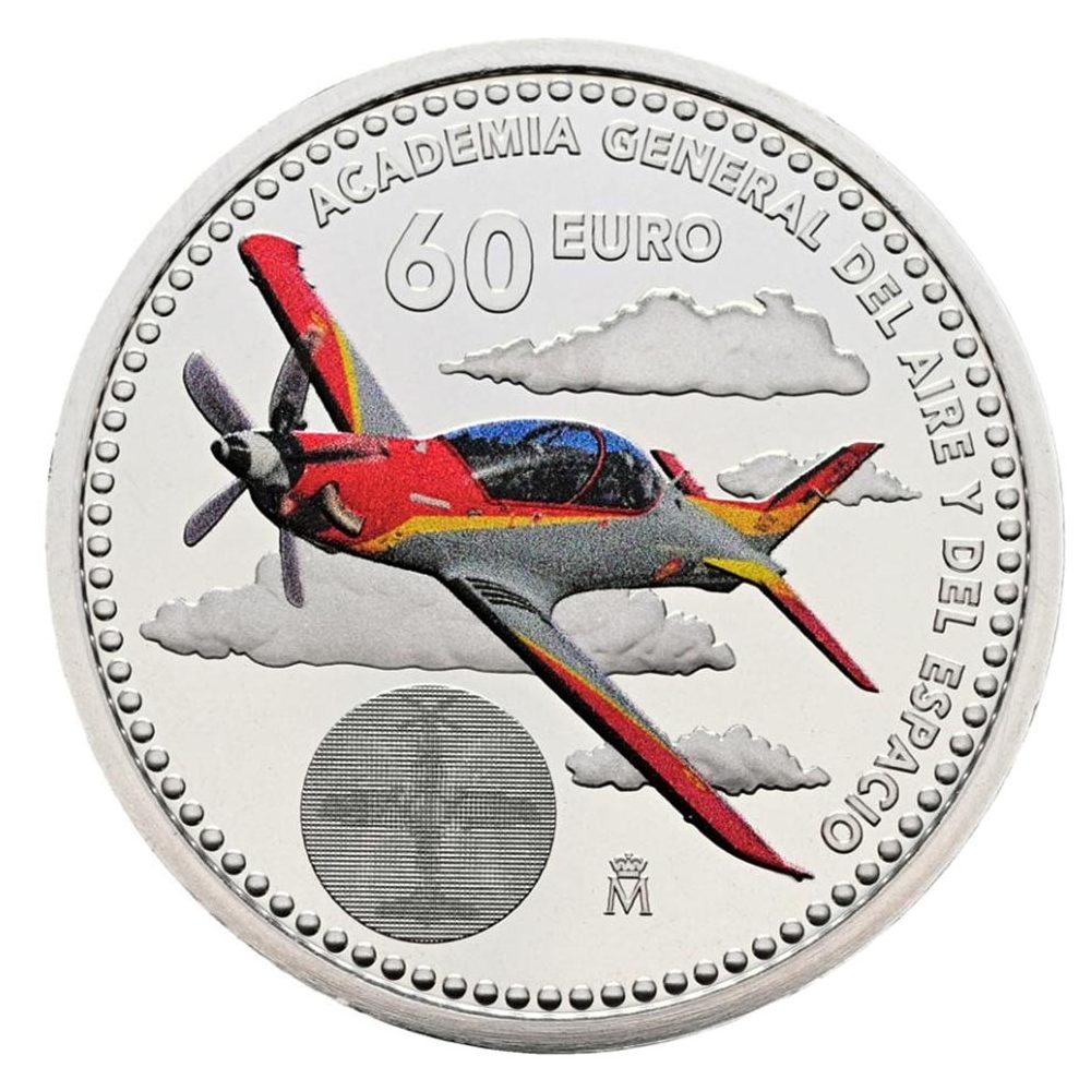 Moneda de España 60 euros 2026 Princesa Leonor. Academia del Aire y del Espacio.  - 1