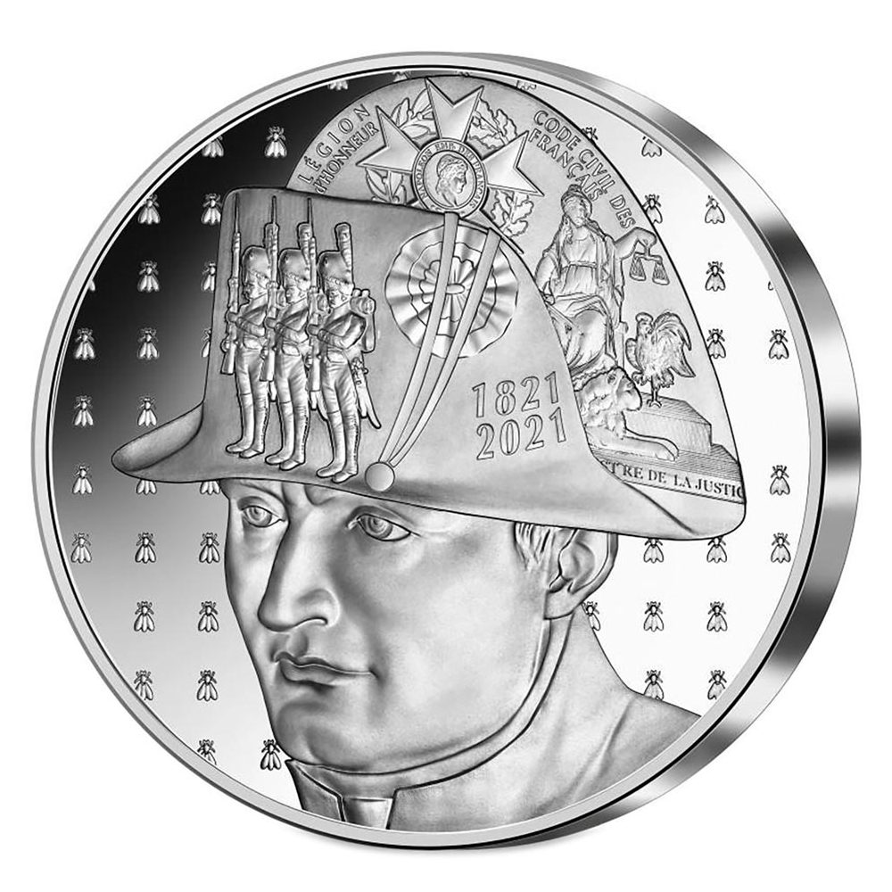 Moneda de plata Francia 20€ 2021 Napoleón. Bicentenario de su muerte.  - 1