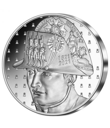 Moneda de plata Francia 20€ 2021 Napoleón. Bicentenario de su muerte.  - 1