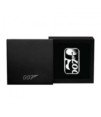 Moneda de plata 1$ Tuvalu 007 James Bond 2021. Lingote  - 3
