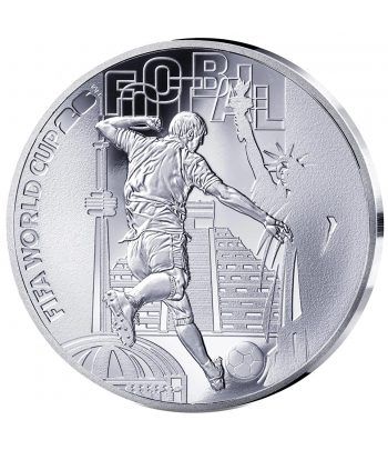 Moneda 10 euros de plata Francia 2026 Copa del Mundo FIFA 2026. Fútbol.  - 2