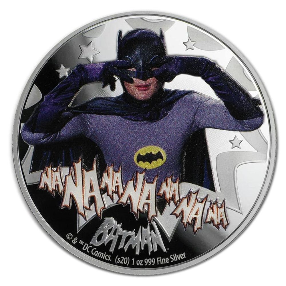Moneda de plata 2$ Niue 2020 Batman'66.  - 1