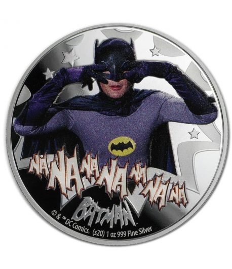 Moneda de plata 2$ Niue 2020 Batman'66.  - 1