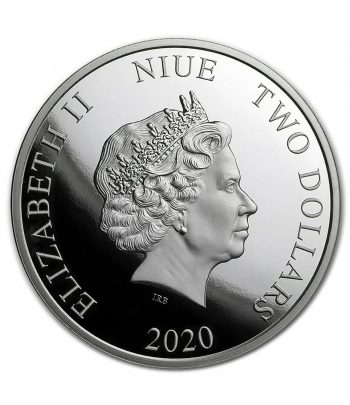 Moneda de plata 2$ Niue 2020 Batman'66.  - 2