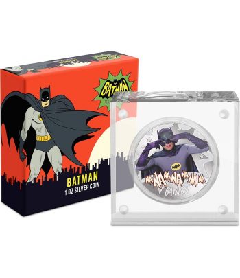 Moneda de plata 2$ Niue 2020 Batman'66.  - 3