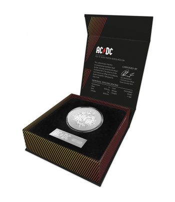 Moneda de plata 1$ Australia 2021 AC/DC. Angus Young.  - 3
