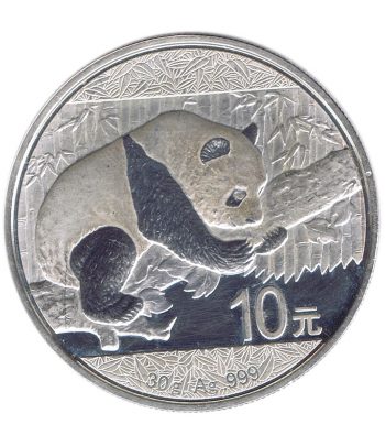 Moneda 10 yuan China Oso Panda 2016. Plata  - 1