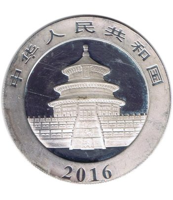 Moneda 10 yuan China Oso Panda 2016. Plata  - 2