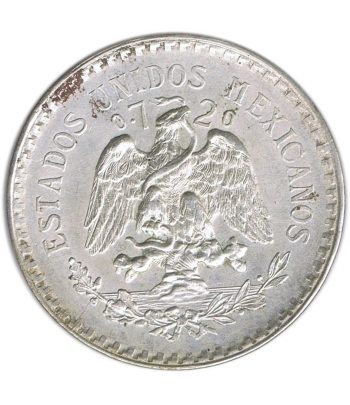 Moneda de Mexico 1 peso 1923. Plata  - 1