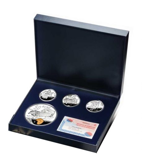 Monedas España 2004 Dalí Serie 5 monedas de Plata.  - 1